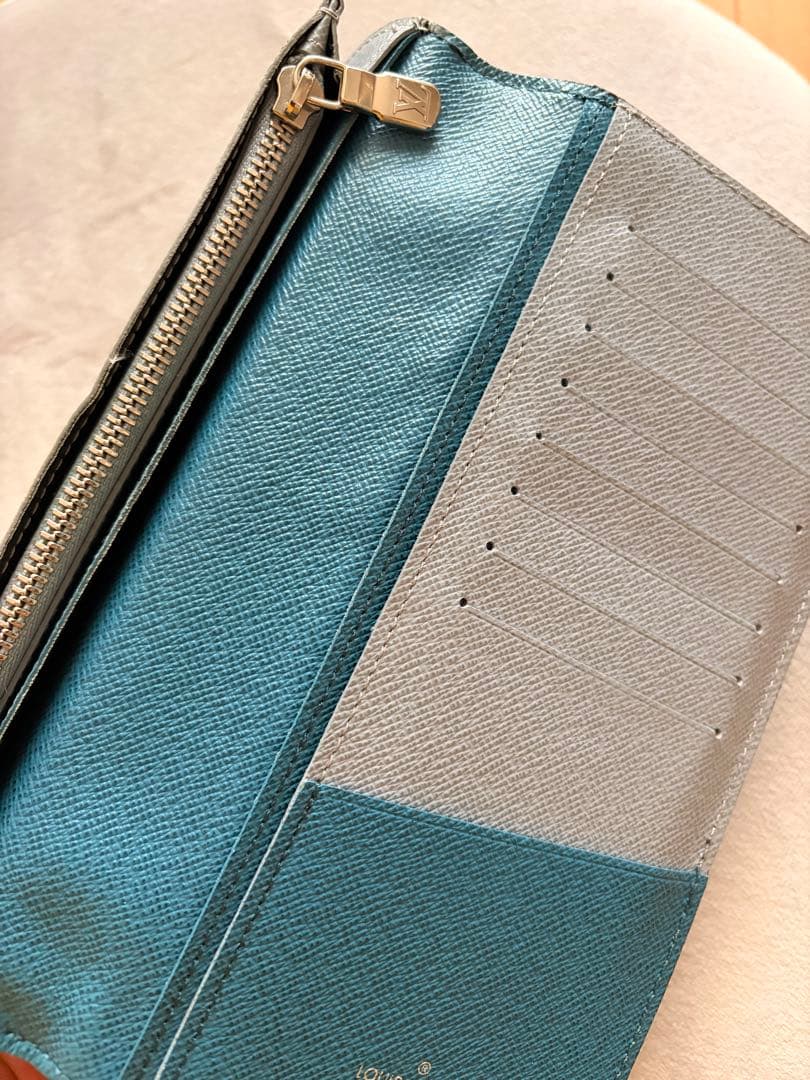 ルイヴィトン　ポルトフォイユ　ブラザ　エピ　ネイビー　モノグラム　長財布