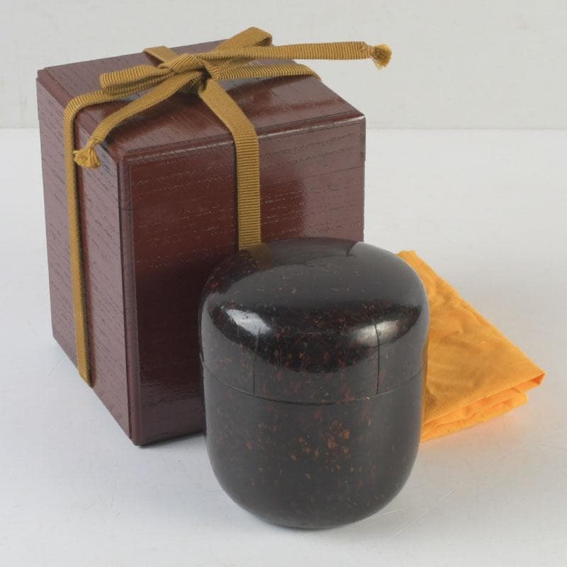 茶道具　時代根來　棗　時代箱　V　9898