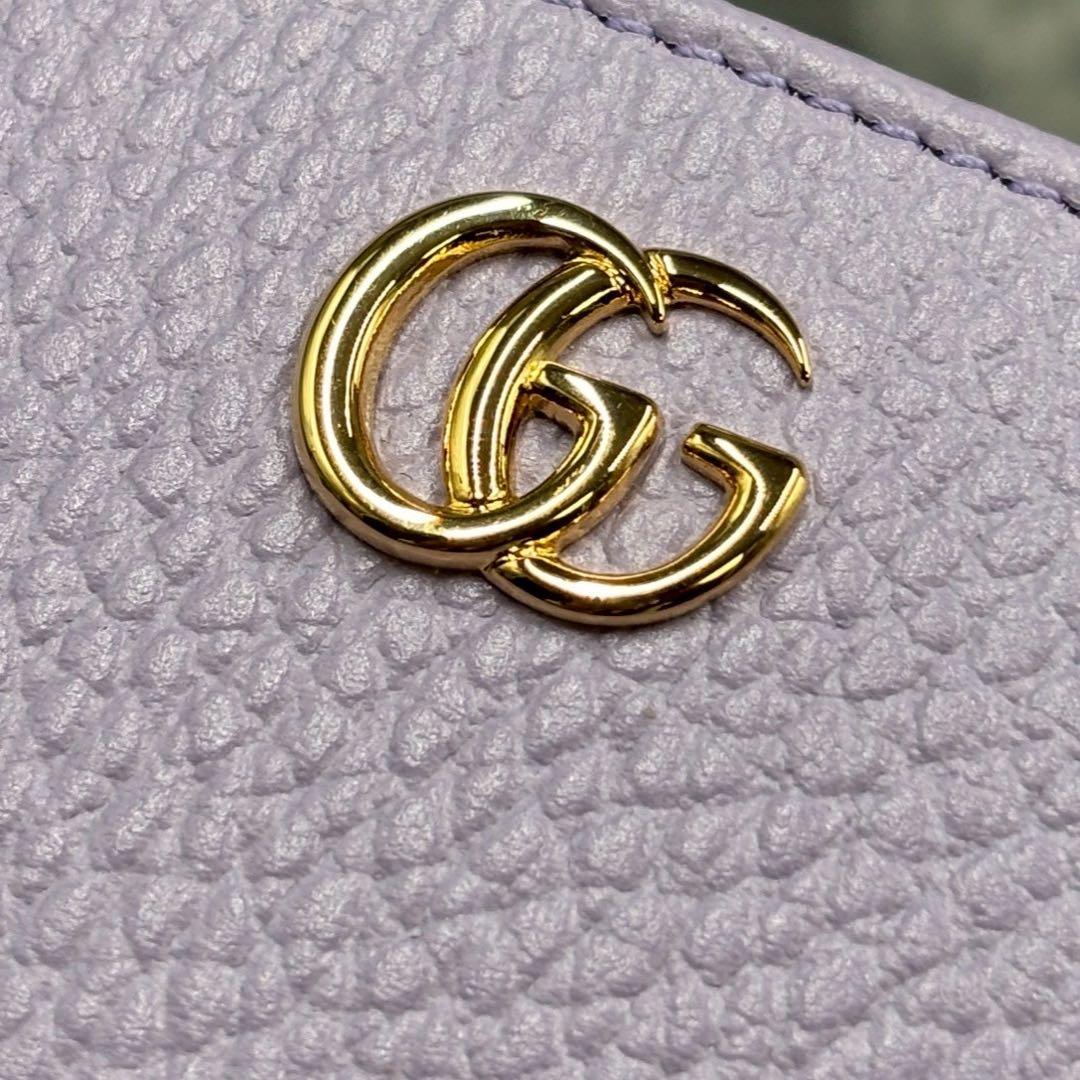 ナナ ✨GUCCI 折り財布 GGマーモン 772738 ライトパープル