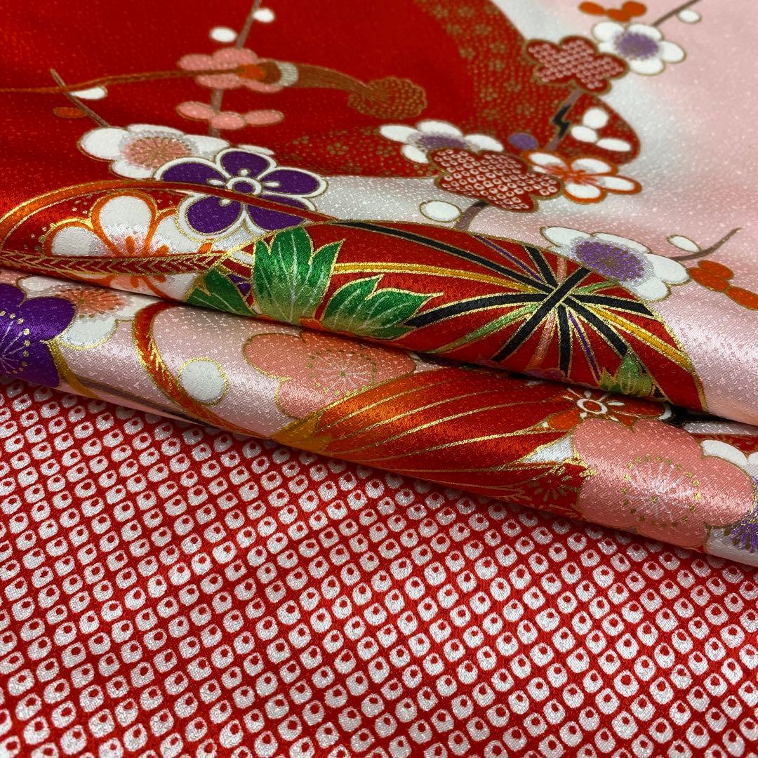 501agu35着物と帯◎七五三 7歳 女児 着物のみ◎美品