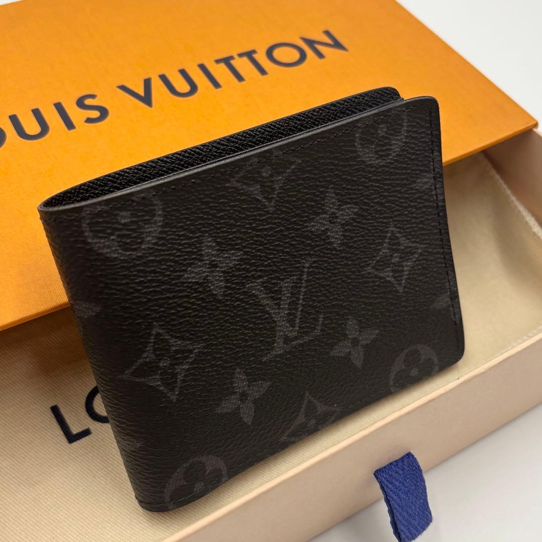 美品　ルイヴィトン モノグラム　エクリプス ポルトフォイユ　ミュルティプル　黒