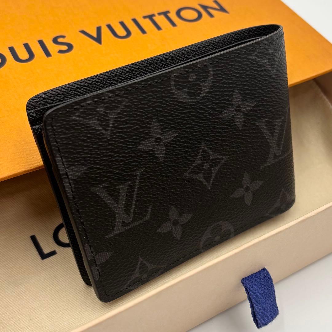 美品　ルイヴィトン モノグラム　エクリプス ポルトフォイユ　ミュルティプル　黒