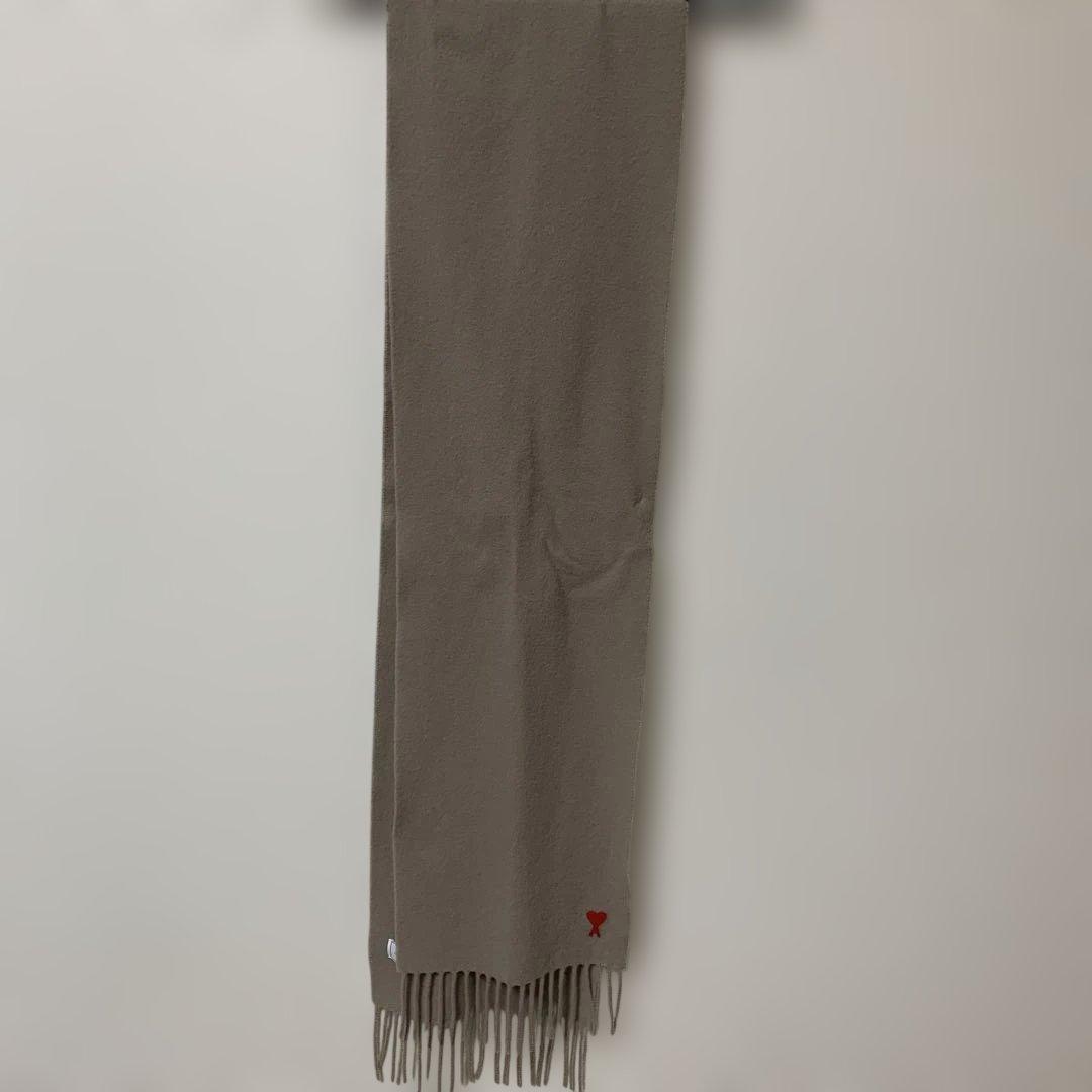 ami paris マフラー スカーフ ベージュ