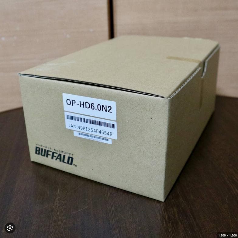 ★未使用品★BUFFALO 6TB ハードディスク・OP-HD6.0N2★