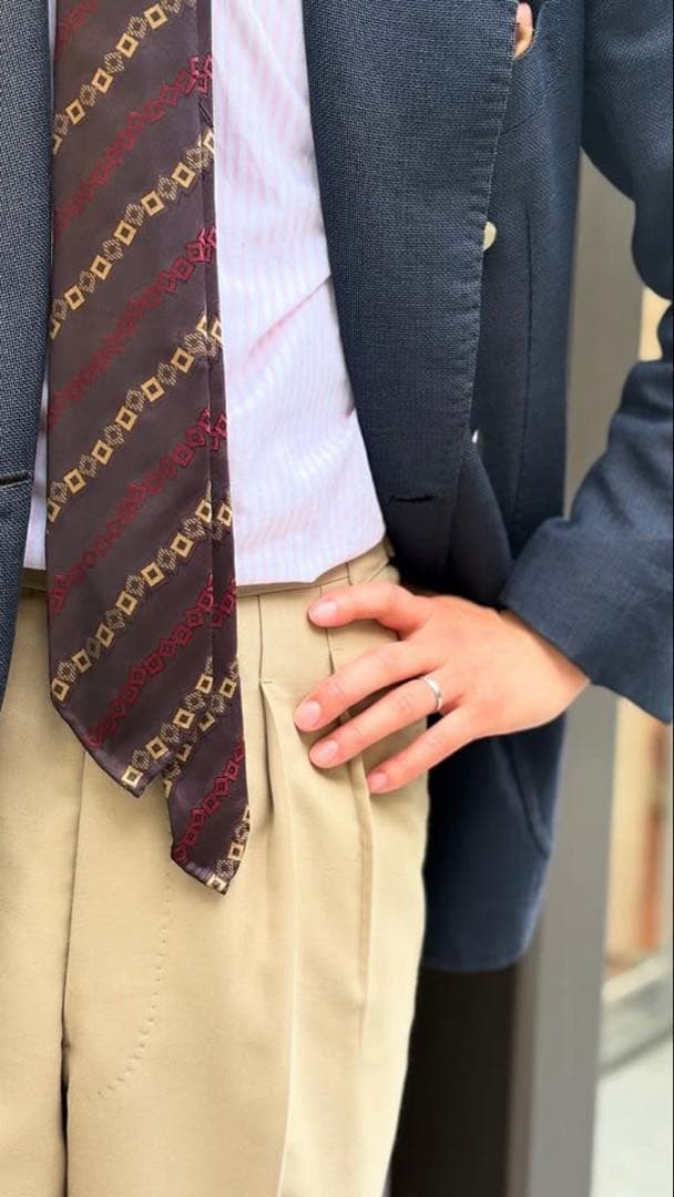 AttoVannucciアットヴァンヌッチ セッテピエゲ ネクタイ 超美品