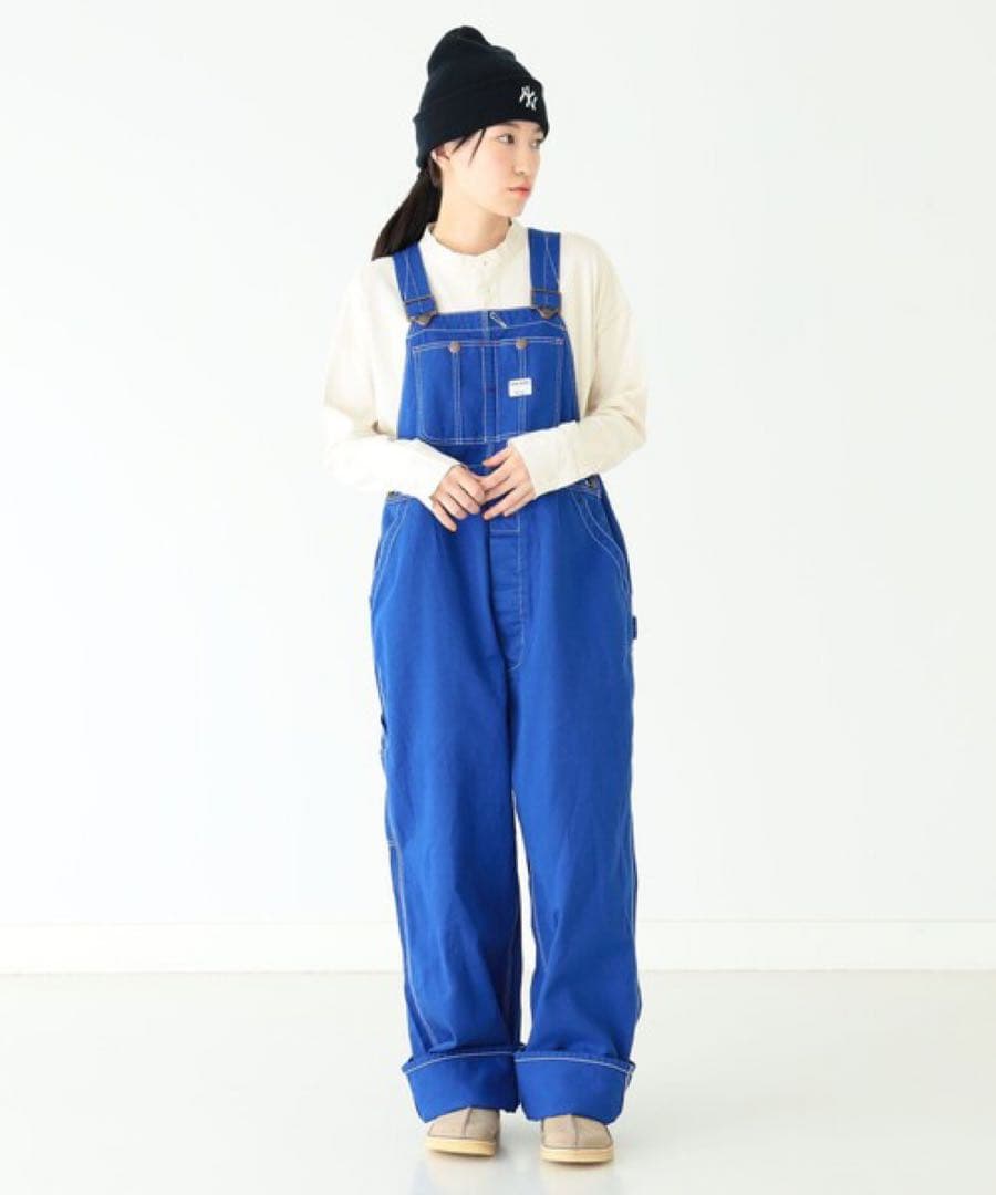 BIG MAC × BEAMS BOY 別注 オーバーダイオーバーオール ブルー