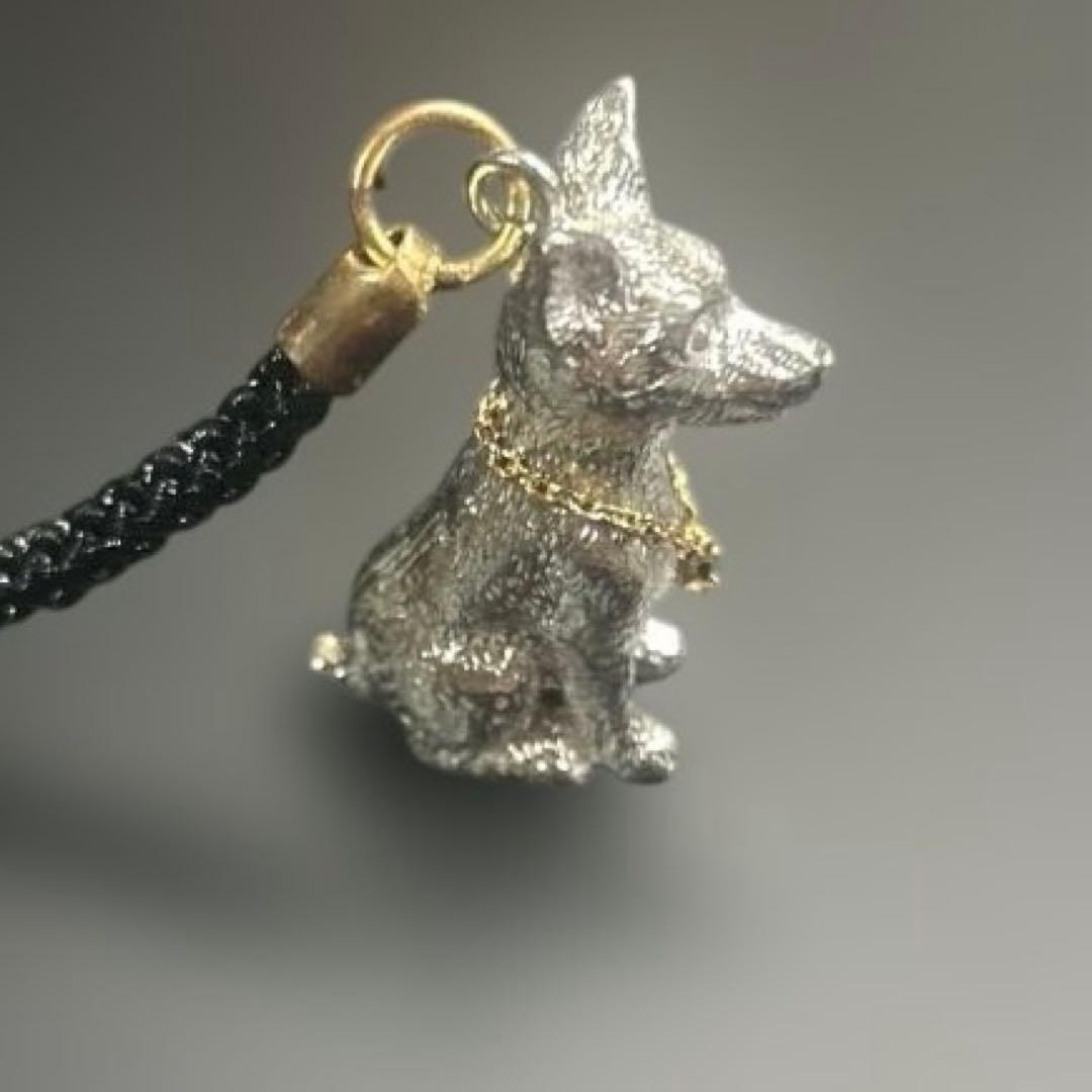 シルバー925K18付 ミニチュアピンシャーチャーム