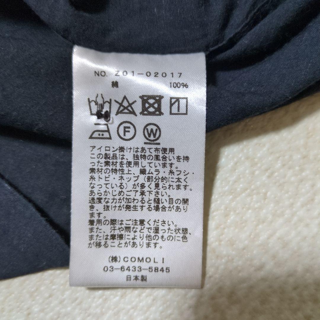 COMOLI 24SS KHADIコットン半袖 オープンカラーシャツ 3