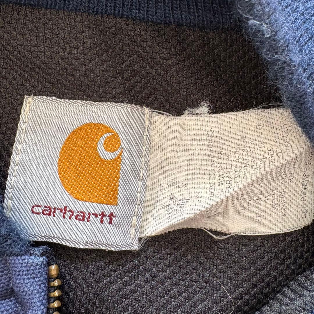 美品◎カーハート 80s サンタフェ 襟なし ネイビー M USA 100周年