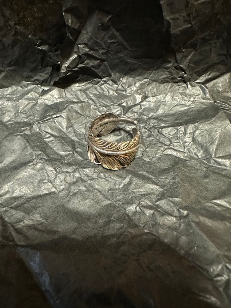 フェザーリング　シルバー925&K18