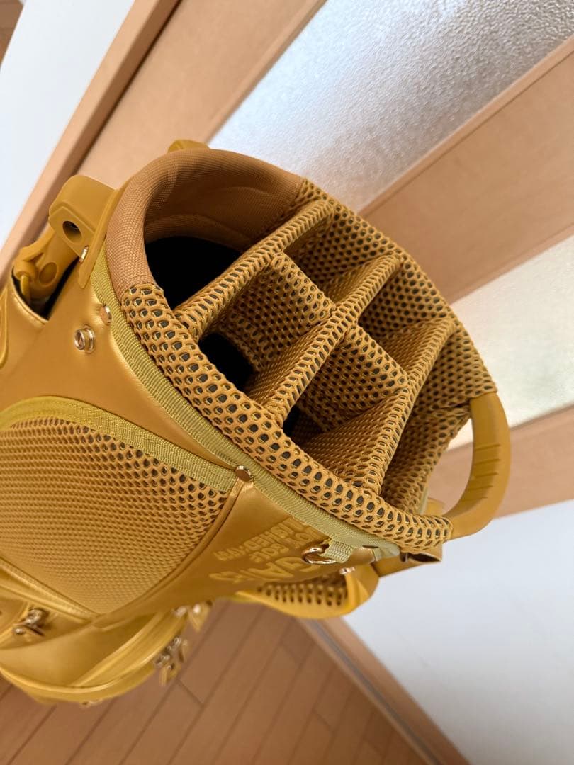 PEARLY GATES ゴールドキャディバッグ