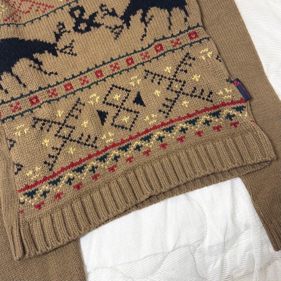 ドルチェアンドガッパーナ　ニット　カウチン　セーター　ノルディック　タートル