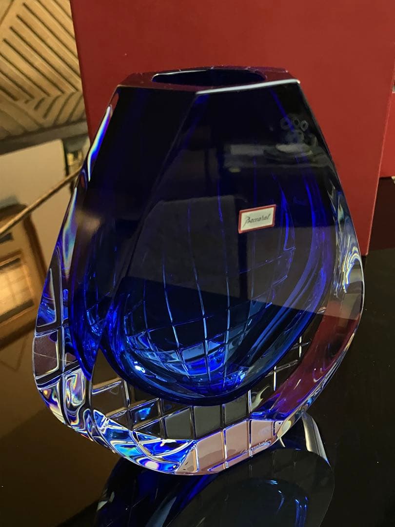 Baccarat 青色クリスタル neptune ビンテージ