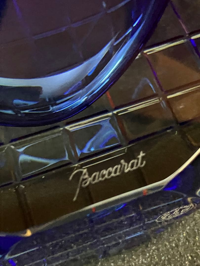 Baccarat 青色クリスタル neptune ビンテージ