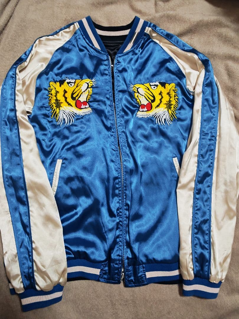 JAPANESQUE 美品 ２面用 虎ワシ 日本限定 スカジャン vintage