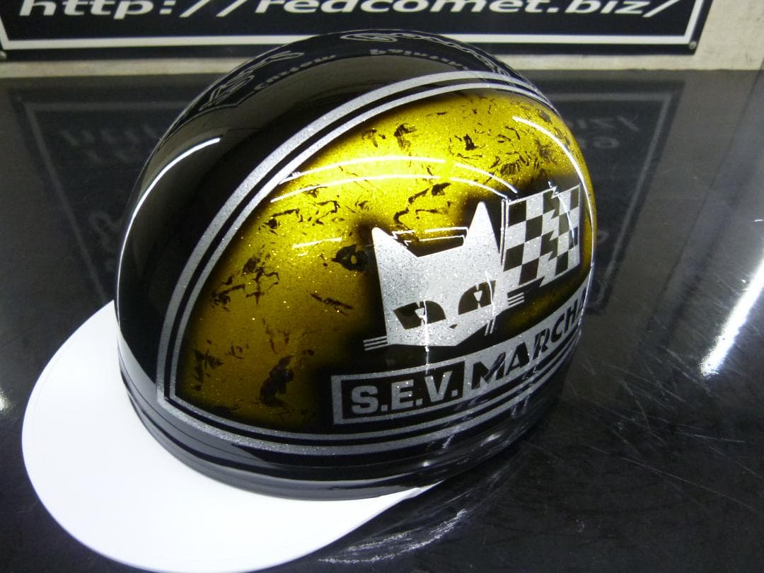 送料込！カスタムコルク半　マーシャル　黒黄ラップラメ最安値100