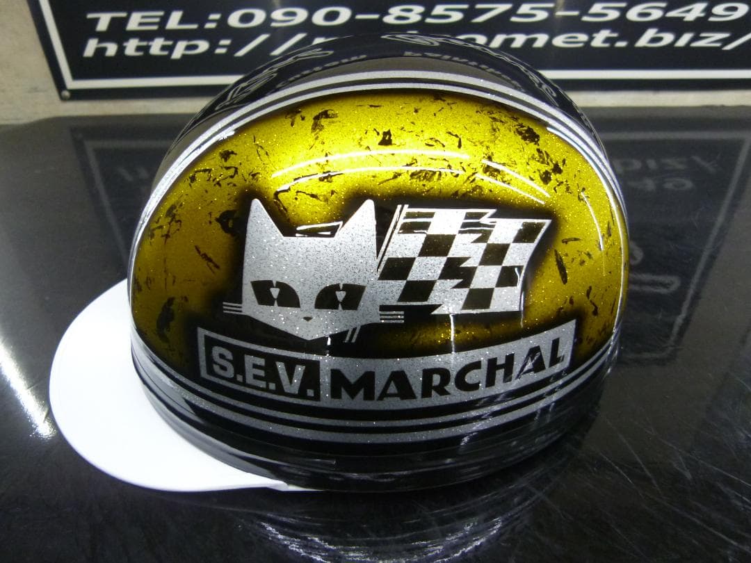 送料込！カスタムコルク半　マーシャル　黒黄ラップラメ最安値100