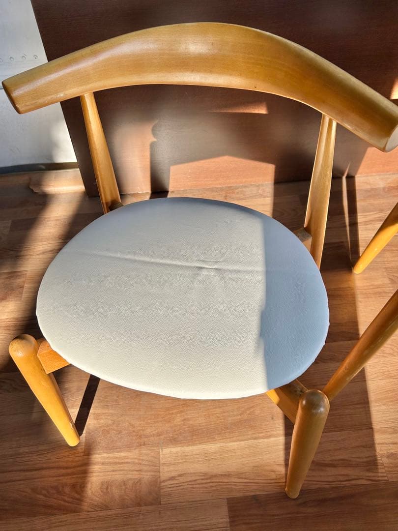 723 北欧風 ダイニングチェア 2脚セット ナチュラル 木製 おしゃれ　モダン