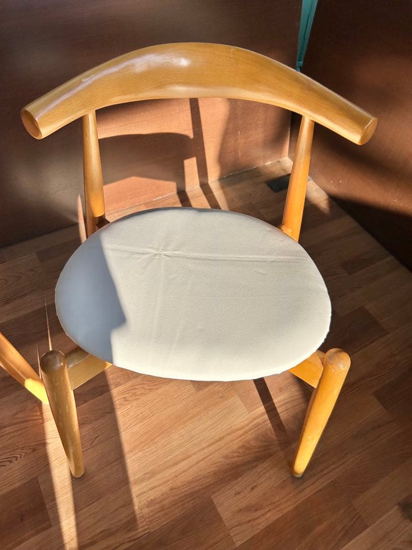 723 北欧風 ダイニングチェア 2脚セット ナチュラル 木製 おしゃれ　モダン