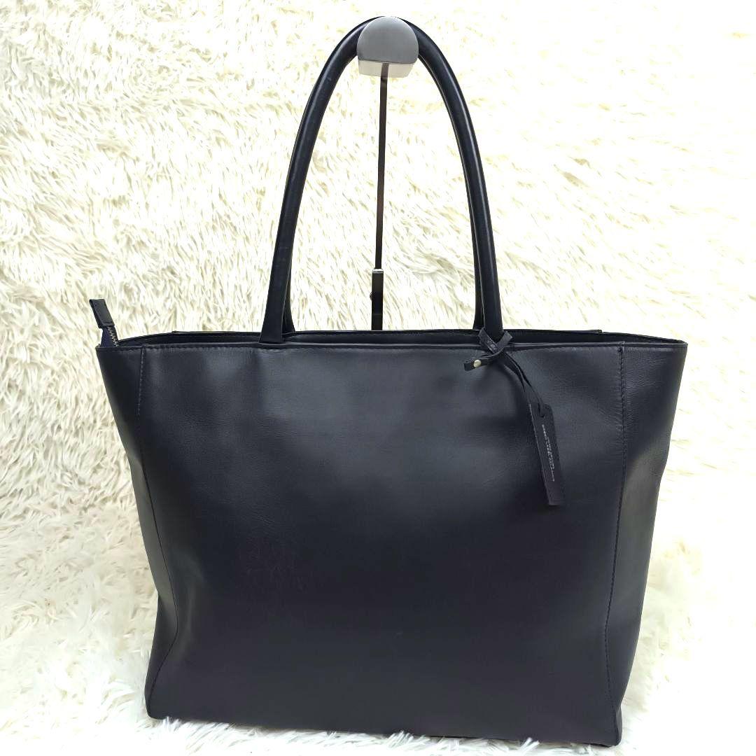 ✨美品✨ グリーンレーベルリラクシング トートバッグ レザー 肩掛け A4可 紺