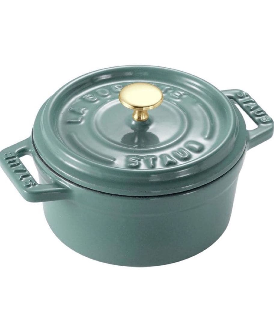 【美品】ストウブ　ピコ　ココット　ラウンド10cm 両手鍋　ホーロー鍋