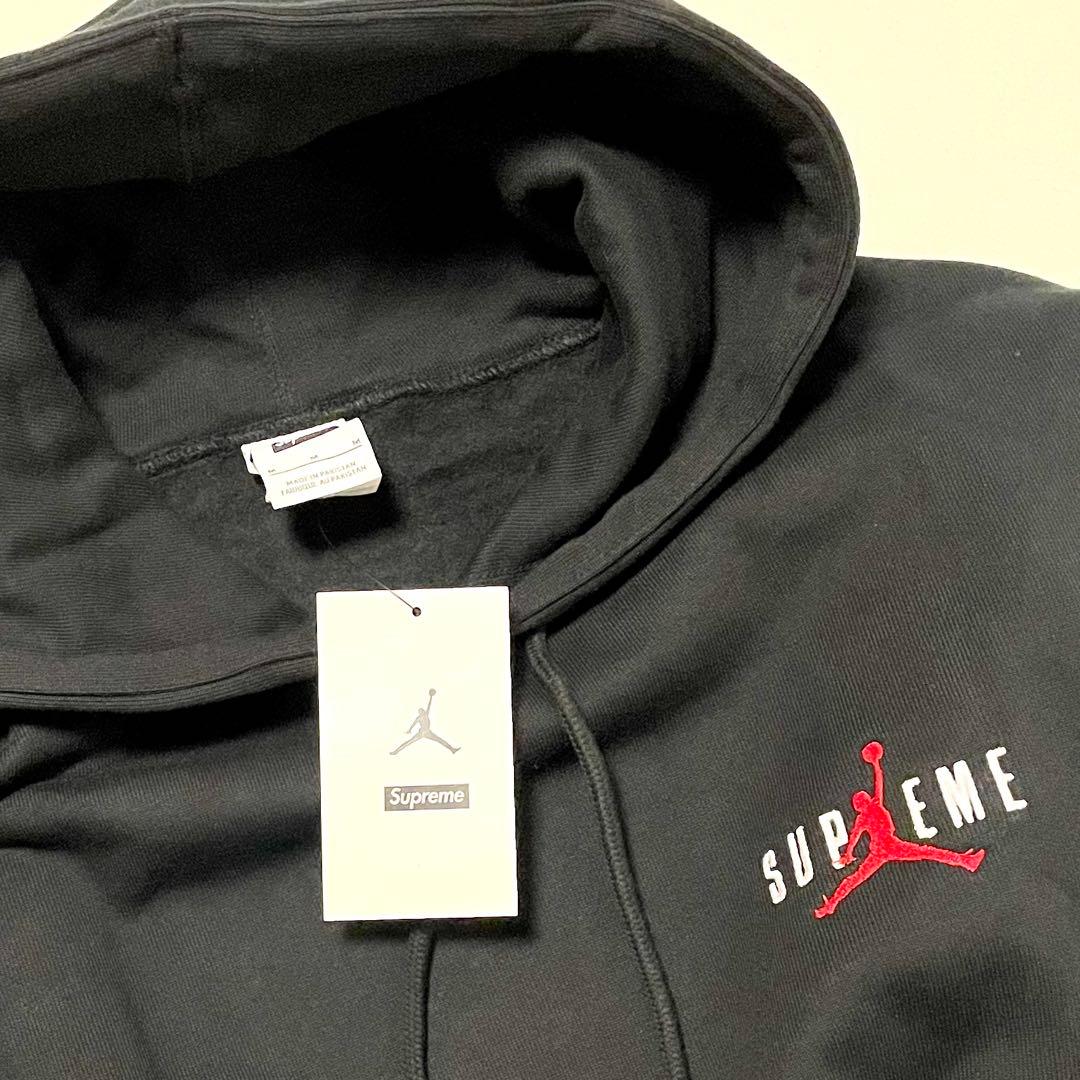 Supreme × Jordan パーカー　Ｌサイズブラック　新品
