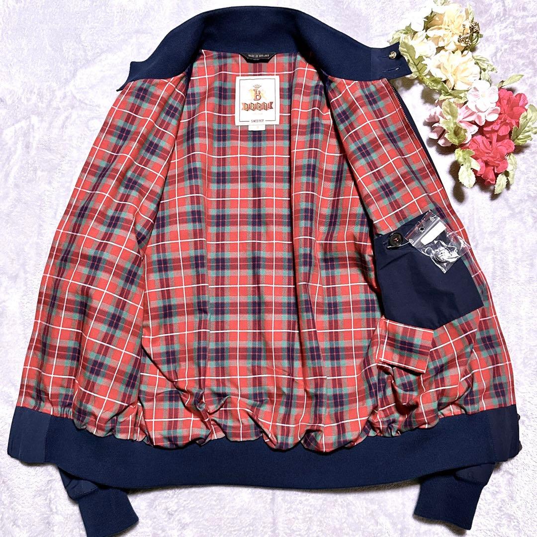 バッヂ付き【未使用】バラクータ ハリントンジャケット G9 38 ネイビー