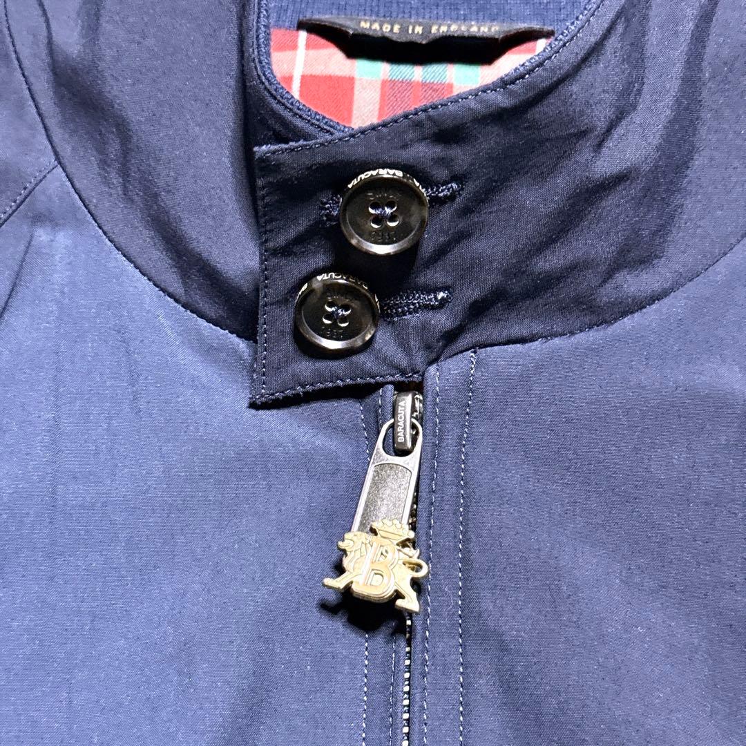 バッヂ付き【未使用】バラクータ ハリントンジャケット G9 38 ネイビー