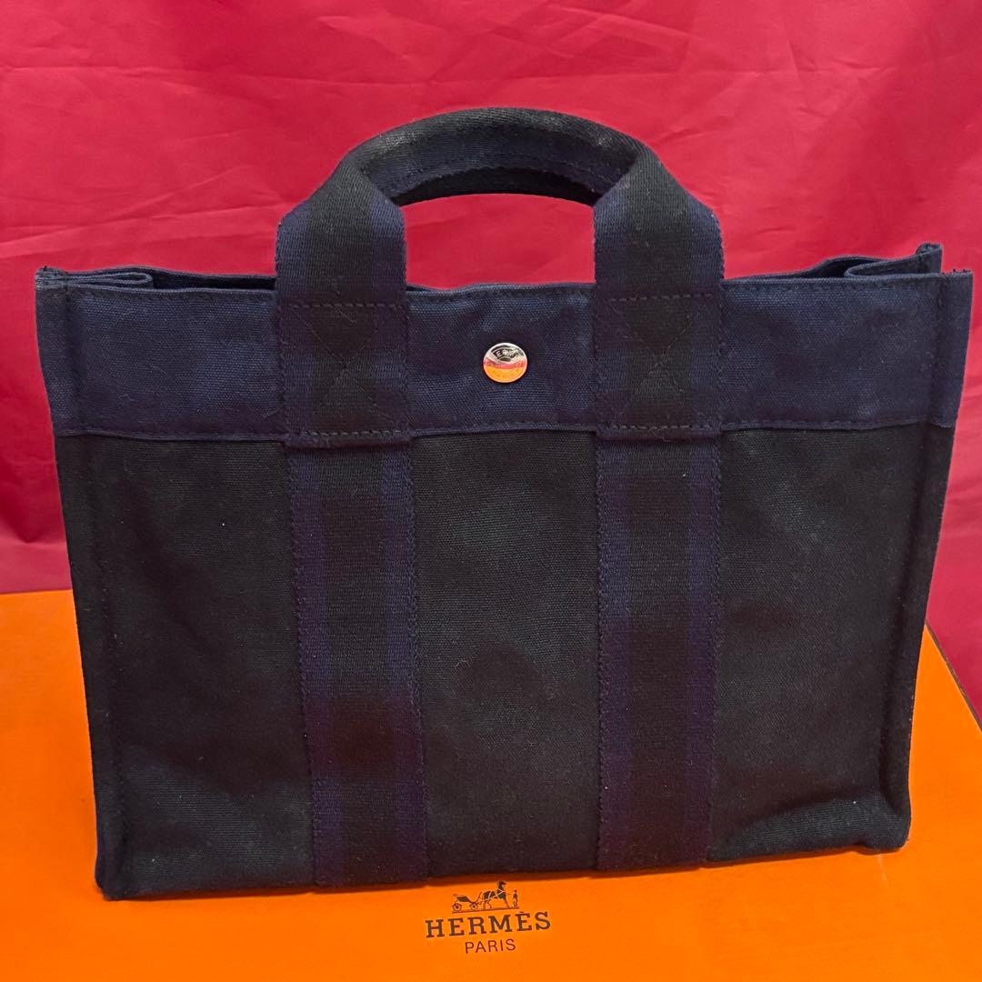 HERMES☆フールトゥPM ブラック＆ネイビー
