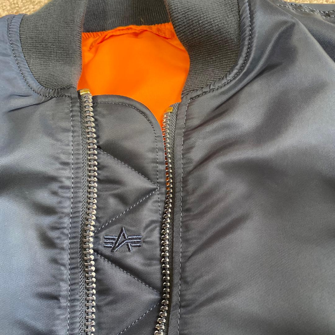 MA-1 フライトジャケットALPHA ネイビーS超美品