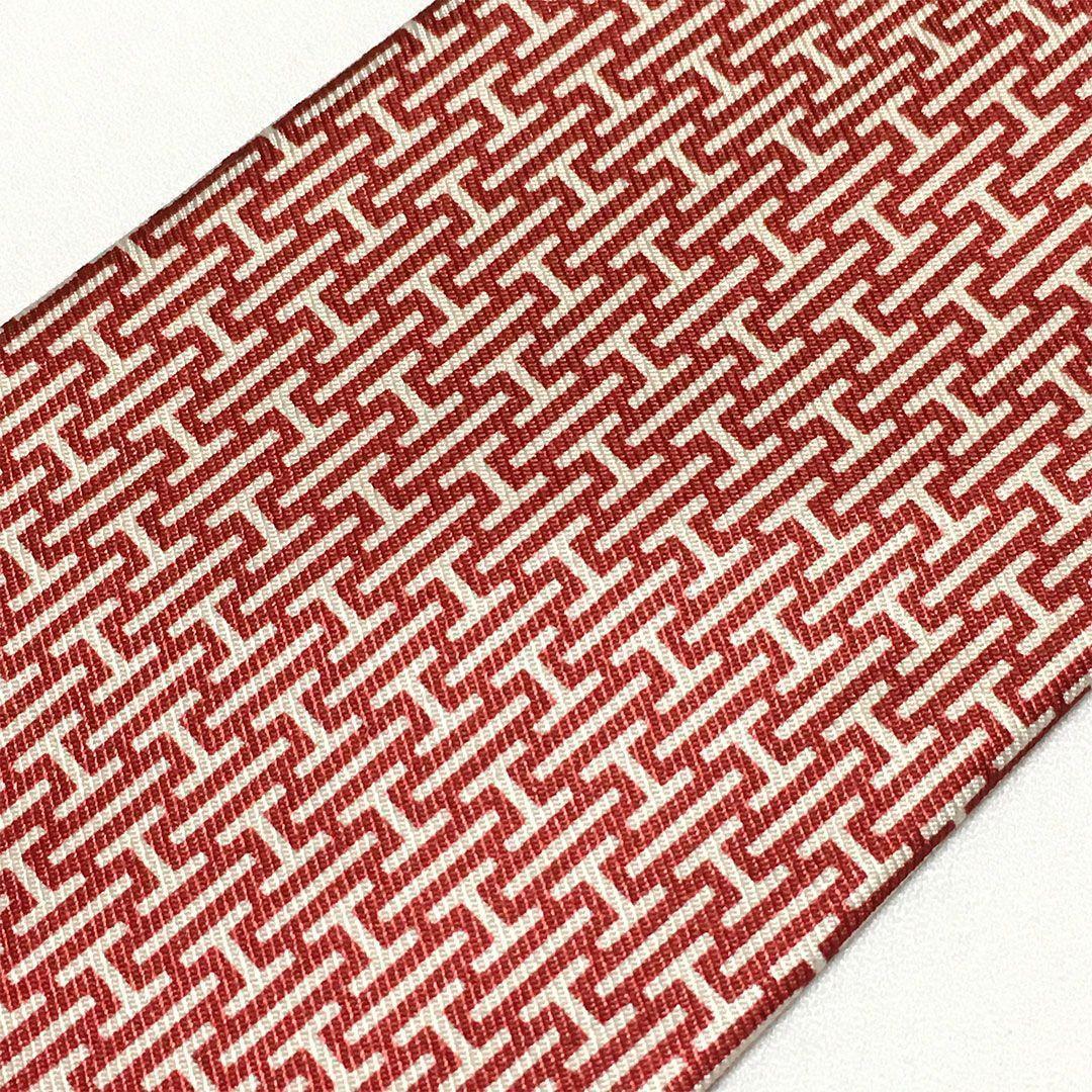 未使用級 H織りタイ ファソネH H柄 エルメス HERMES ネクタイ シルク