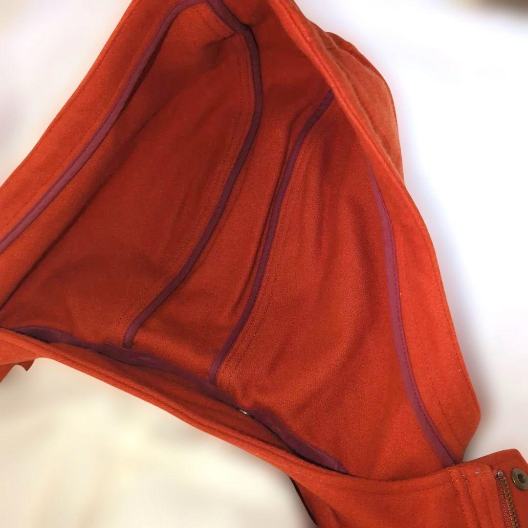 美品✨パーリッシィ PARICI 圧縮メルトンベンチコート　オレンジ
