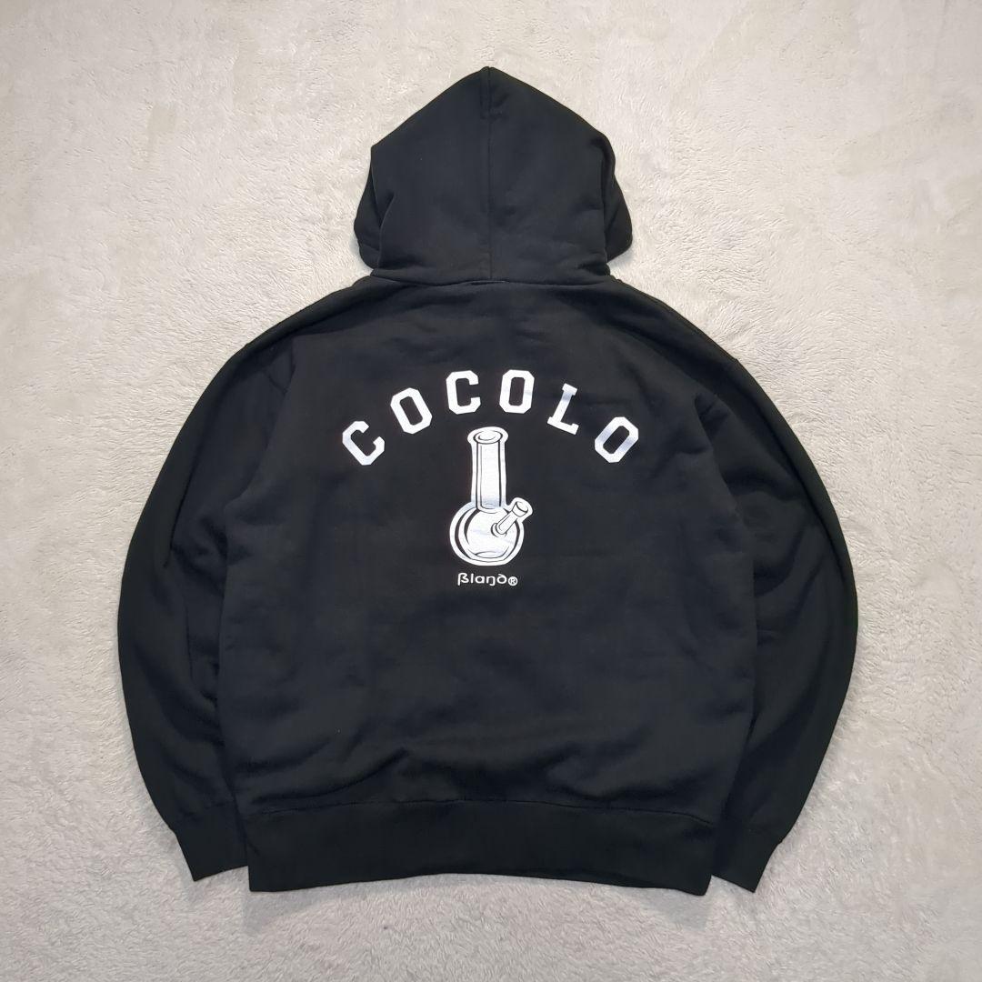 ✨美品！XL✨COCOLOBLAND BACK BONG HOODIE ブラック