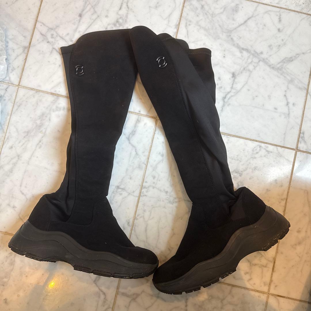 Mamanami さん専用ブラックロングブーツ ゴルフブーツ　防寒　脚長