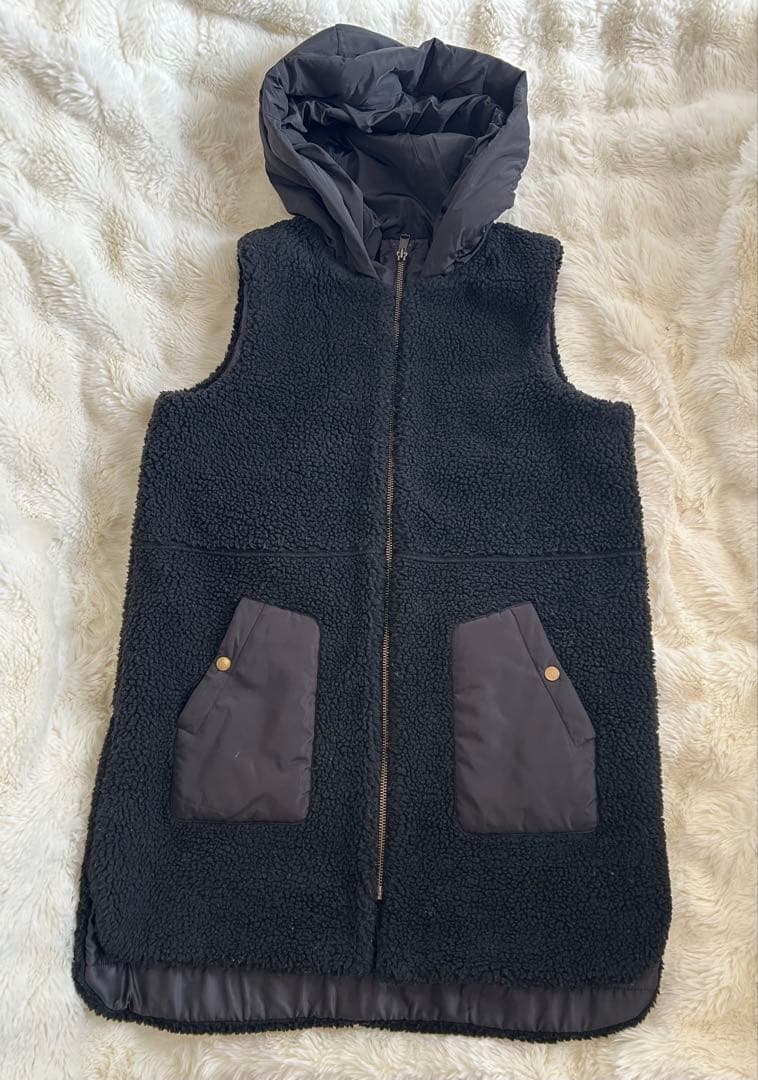 ⭐︎フード付きボアダウンキルティングベスト⭐︎