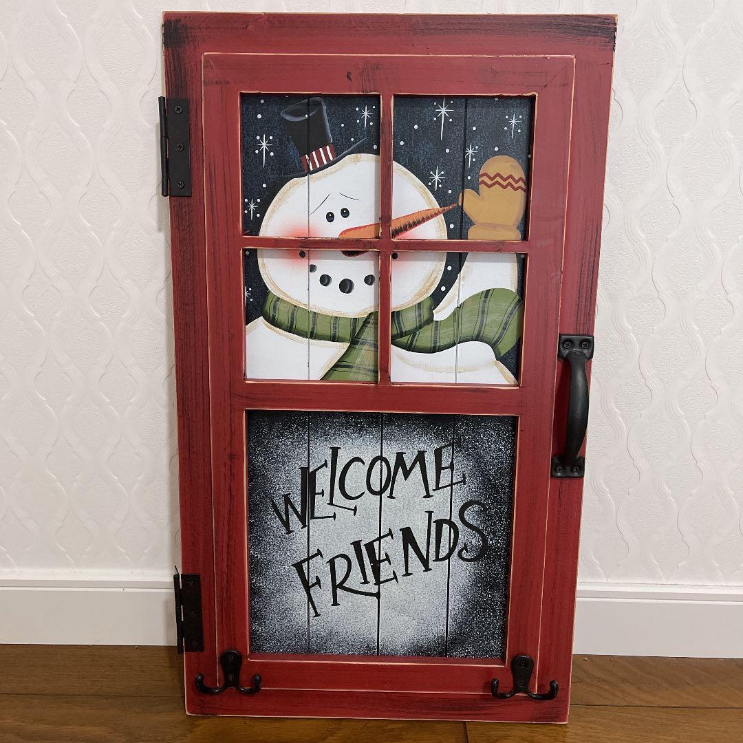 撮影小物　スタジオ　写真撮影　スノーマン扉