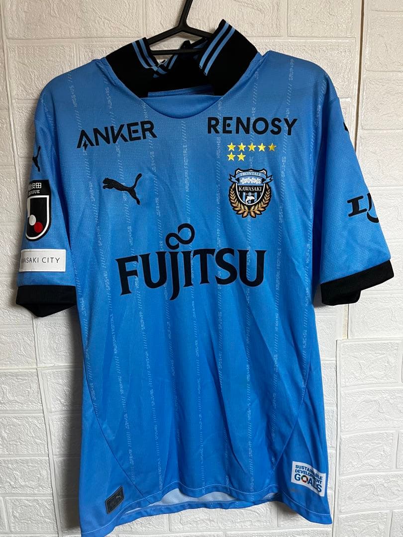 川崎フロンターレオーセンティックユニフォーム2025 三浦颯太　Lサイズ