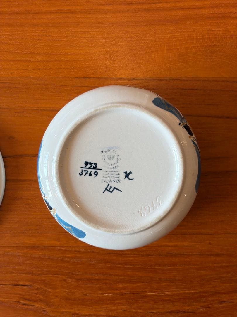 ロイヤルコペンハーゲン　キャニスター　ビンテージ　fajance 窯