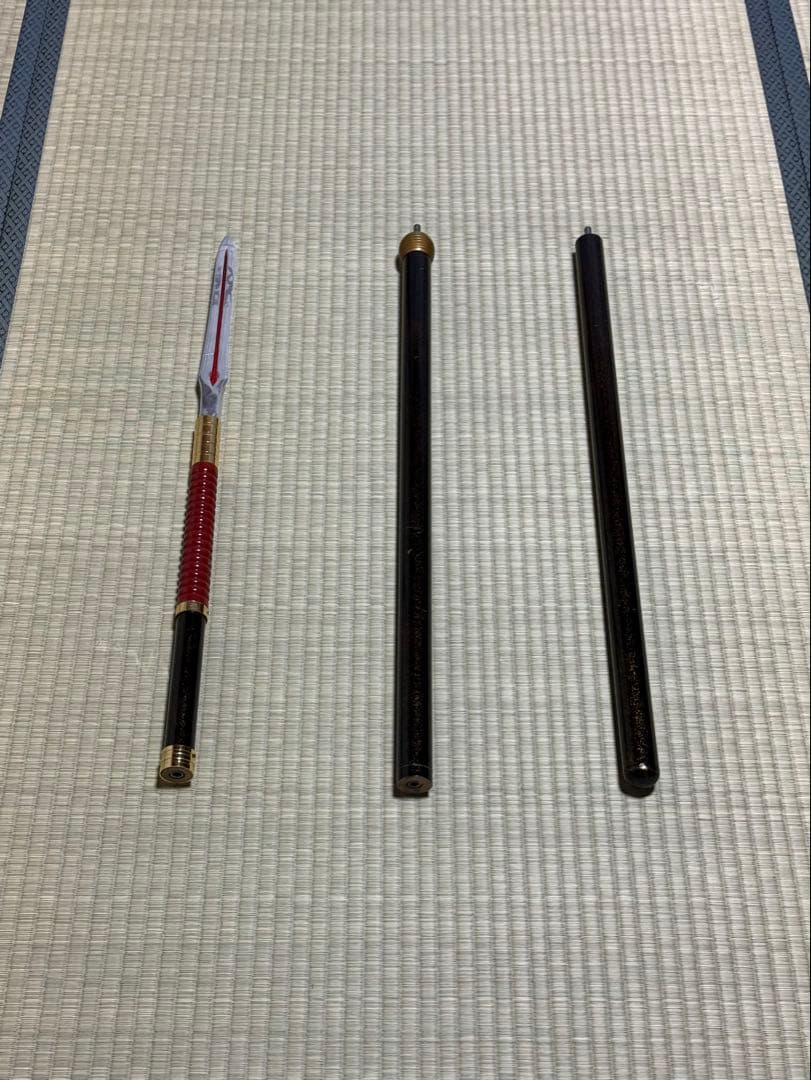 槍　やり　3本継　梨地　模造刀　模擬刀　美術刀　舞踊　大衆演劇　芝居