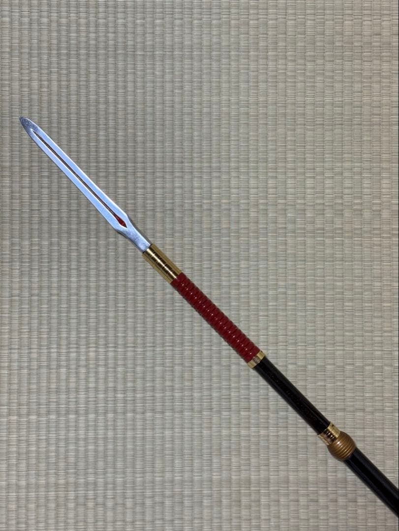 槍　やり　3本継　梨地　模造刀　模擬刀　美術刀　舞踊　大衆演劇　芝居