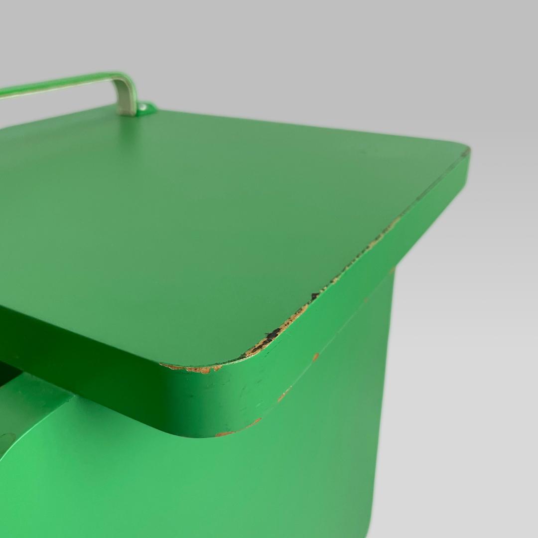 オールド【ポストモダン】ラディカルポップ サイドテーブル ボックスラック