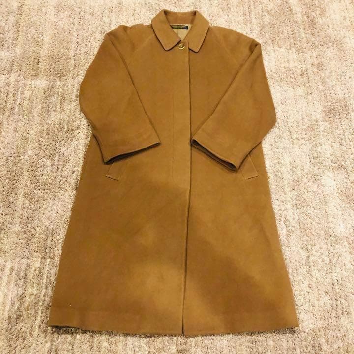 【大人気】ブルックスブラザーズ カラーコート 11AR　カシミヤ混 ブラウン