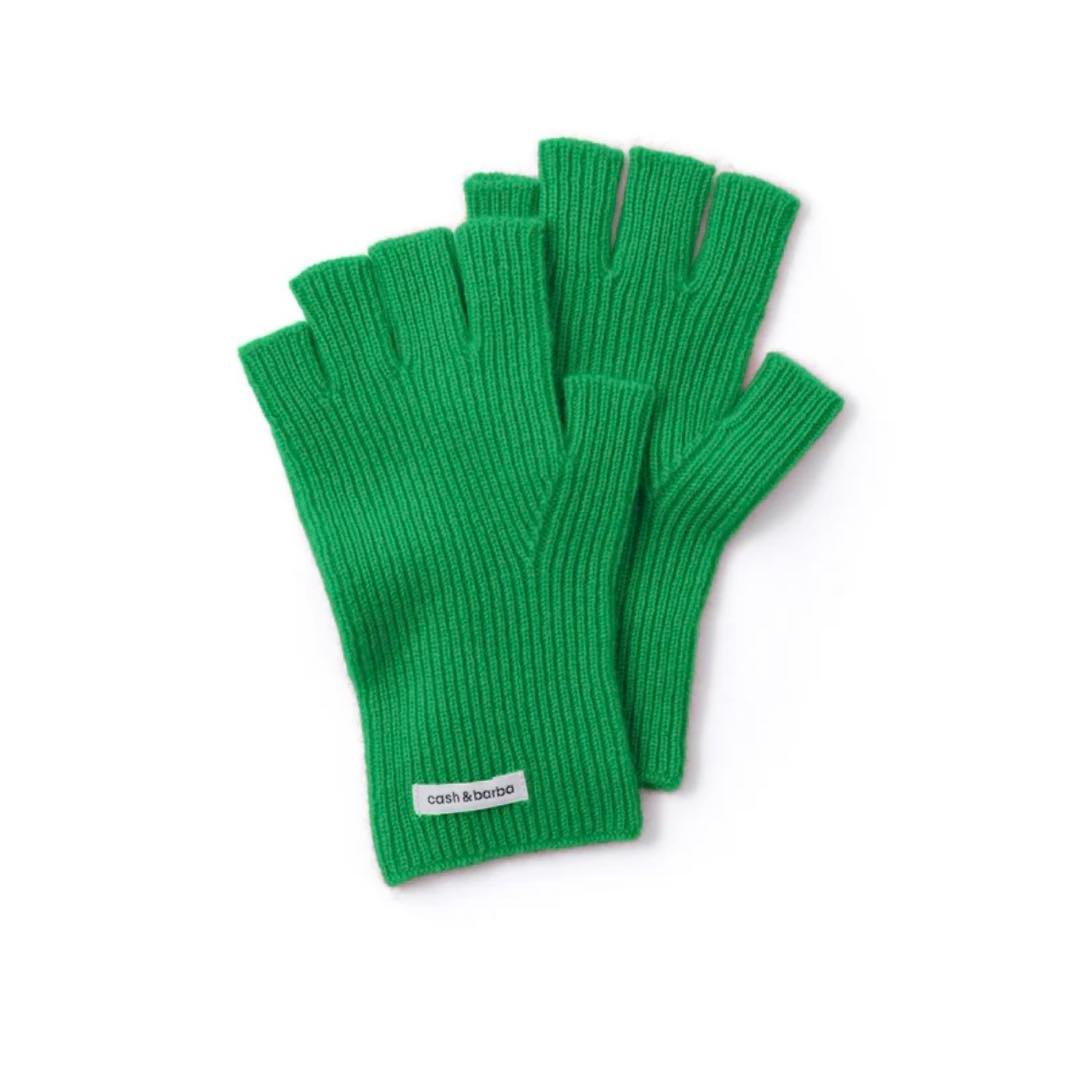 新品未使用 cash&barba キャッシュベイビー オープンフィンガー緑