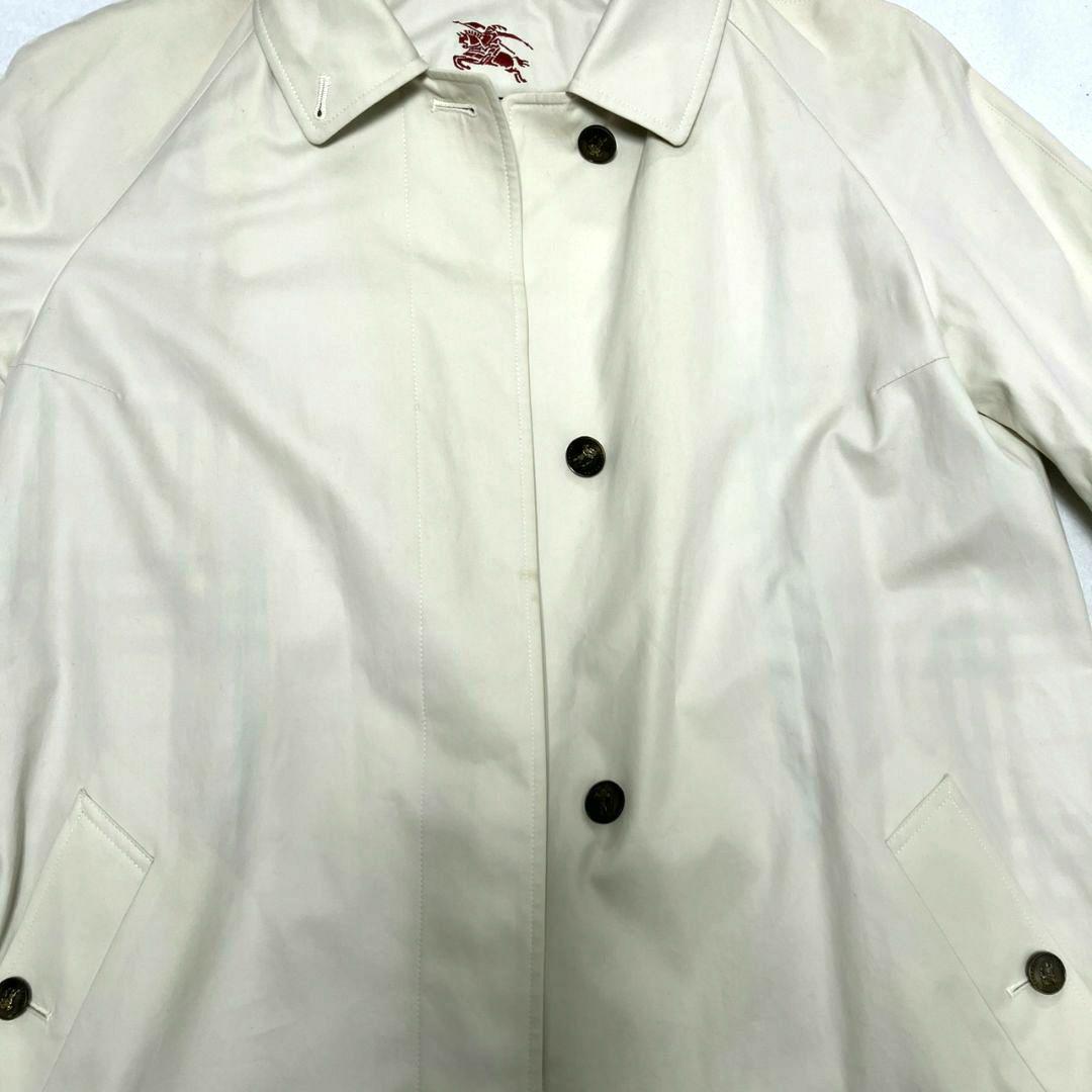 かっこいい！BURBERRY ステンカラーコート 刺繍　ボタン必見