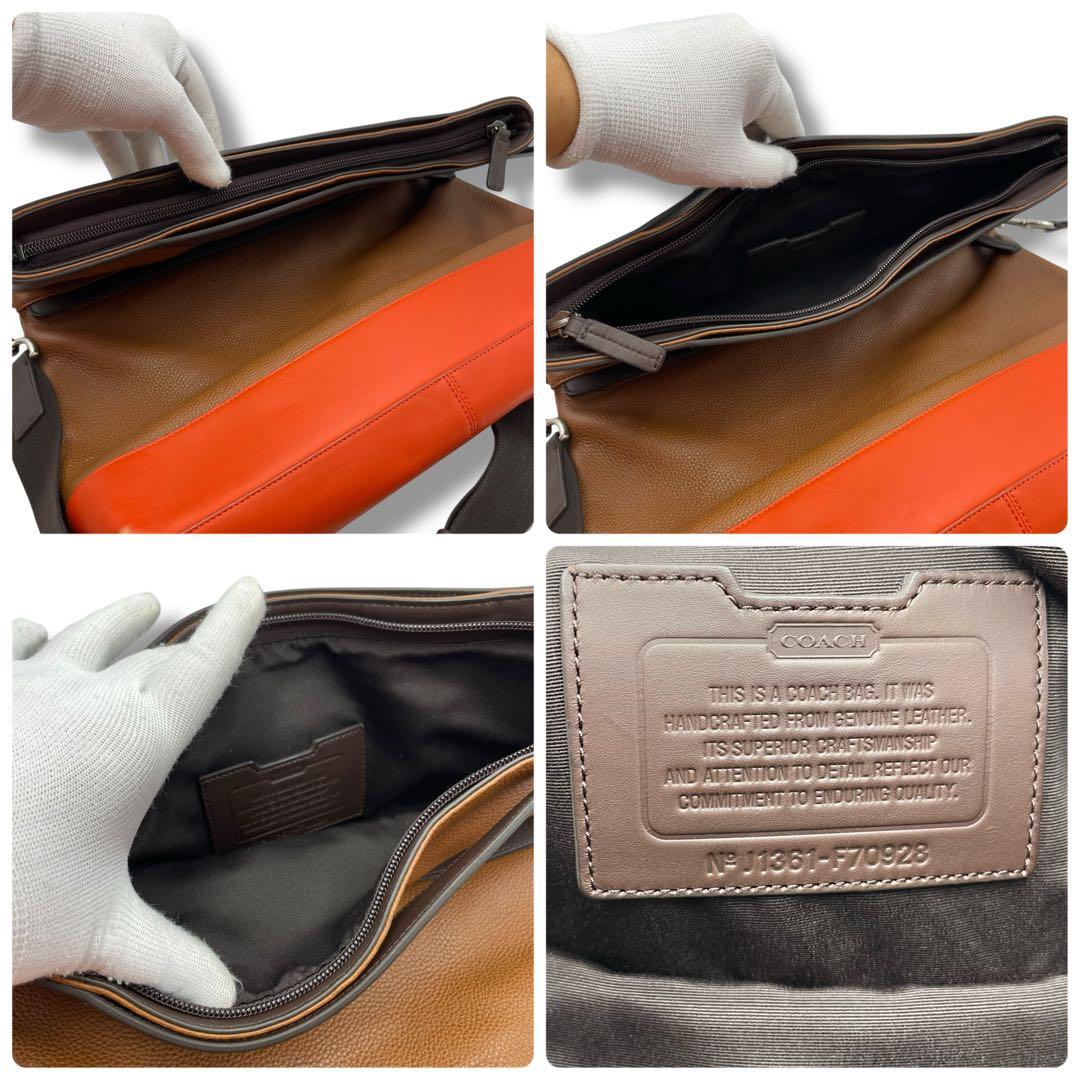 美品 COACH コーチ ショルダーバッグ メッセンジャー カムデン A4可