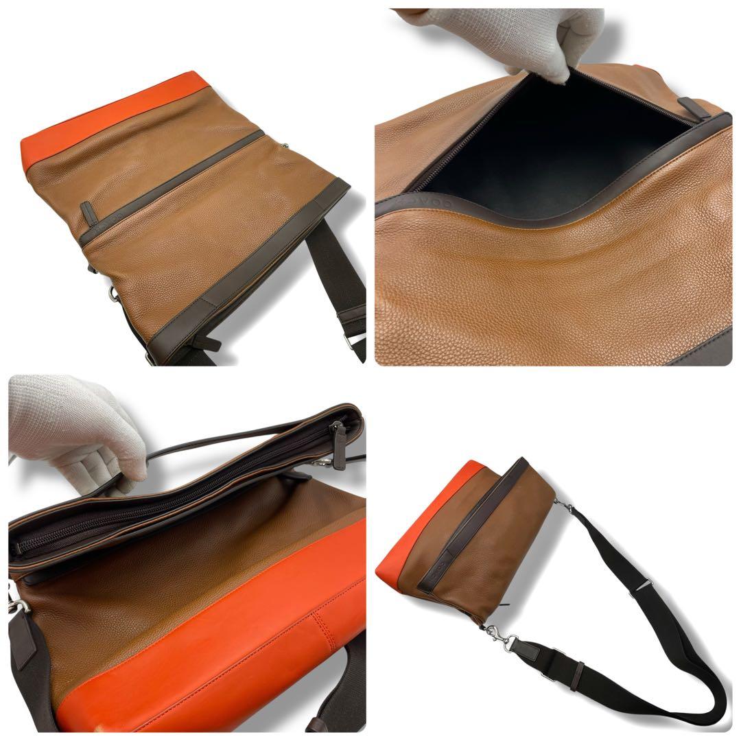 美品 COACH コーチ ショルダーバッグ メッセンジャー カムデン A4可