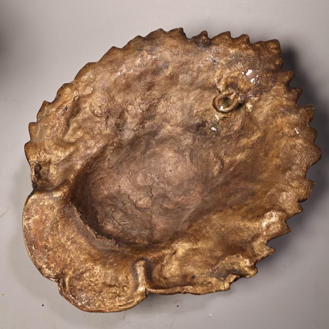 中国古美術『西蔵寺院旧蔵 マハーカーラ面具』純銅製 鍍金彩絵 高浮彫鏨刻 極細工