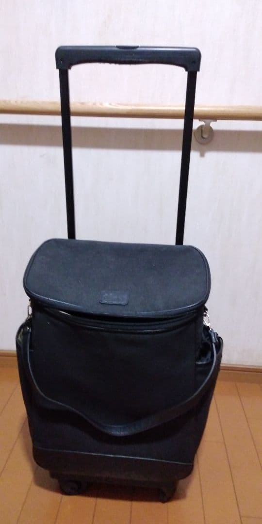 スワニー 座面付キャリーバッグカート黒 Lサイズ SWANY 取説付