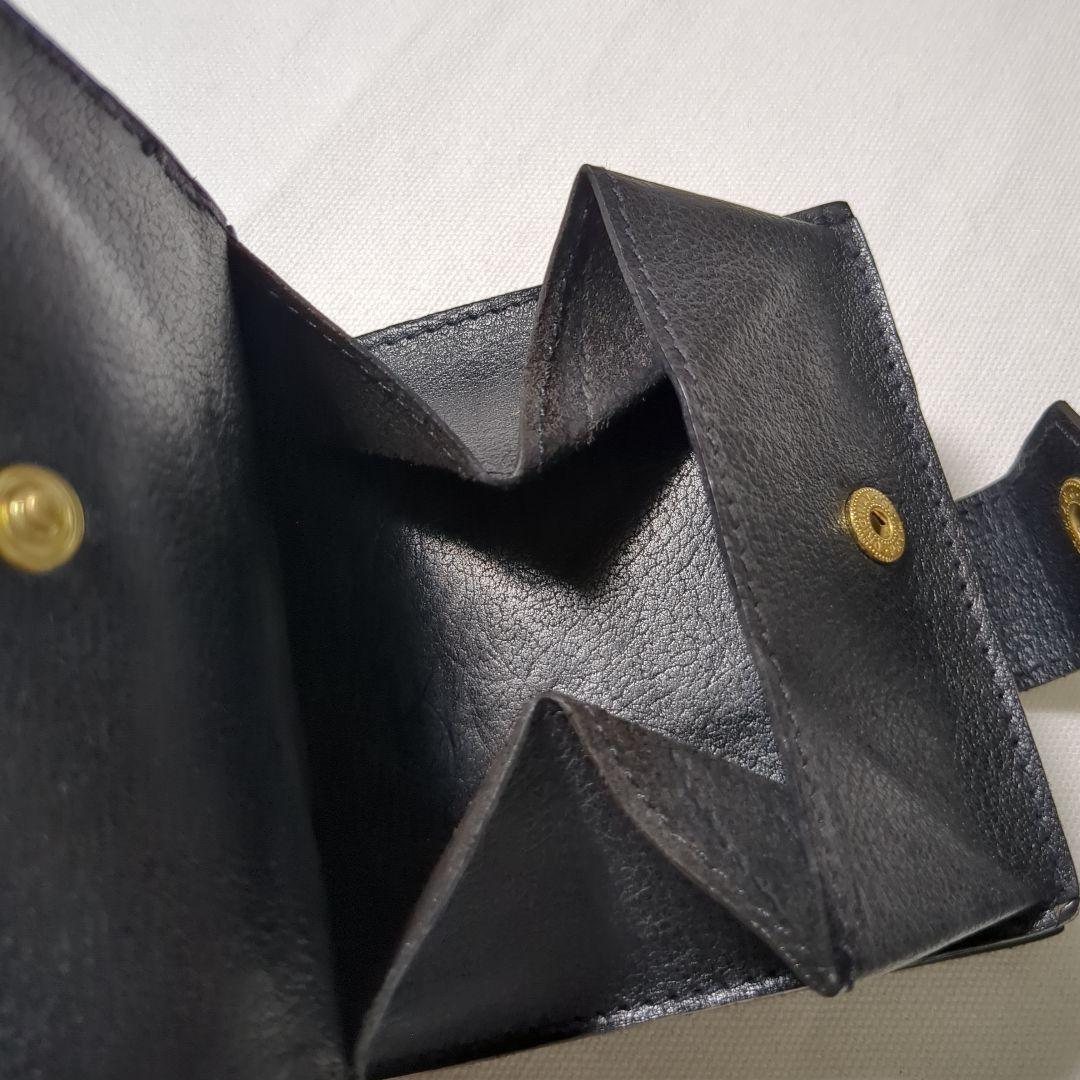 美品 イルビゾンテ ナターコレクション 2つ折り 財布 ブラック グリーン