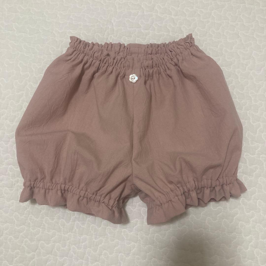 ピンパネールのパープル　セーラーカラー　ワンピース　ハンドメイド